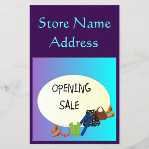 Prospectus 14 Cm X 21,6 Cm Vente d'ouverture d'une boutique pour dames> Circu