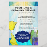 Vibrant Blue Cleaning Service de femme de chambre 
