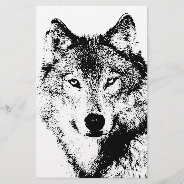 Prospectus 14 Cm X 21,6 Cm Volet Wolf 5,5 x 8,5 pouces (Devant)