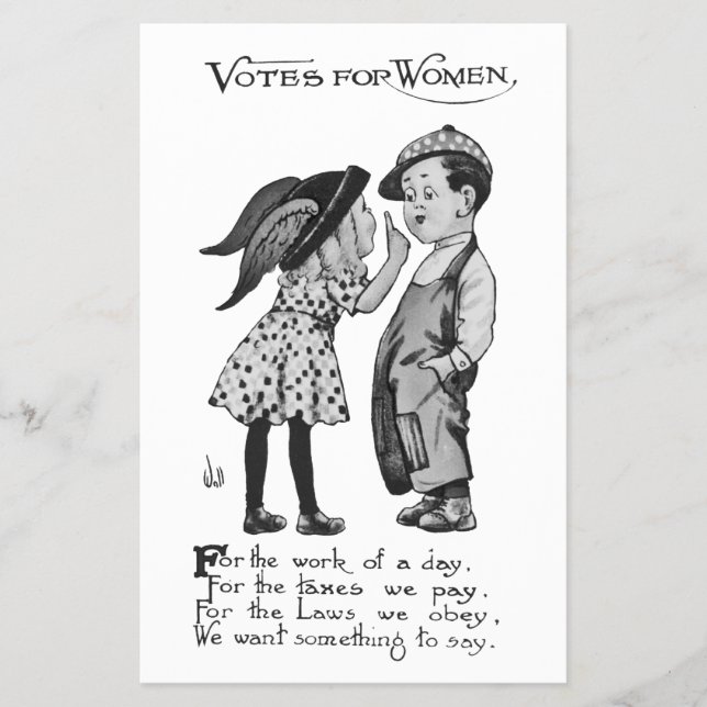 Prospectus 14 Cm X 21,6 Cm Votes Pour Les Femmes (Devant)
