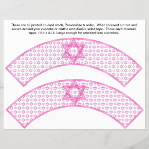 Prospectus 21,6 Cm X 24,94 Cm 2 enveloppes à cupcakes personnalisées pour Bat Mi