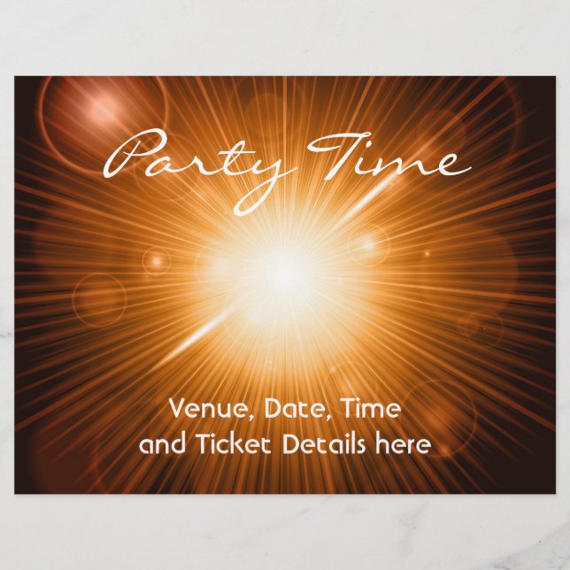 Prospectus 21,6 Cm X 24,94 Cm Affiche de fête (Devant)