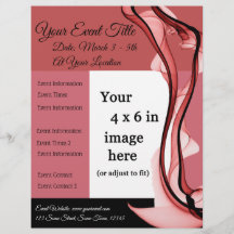 Affiche de l'événement multi-usage au vin rouge