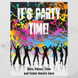 Prospectus 21,6 Cm X 24,94 Cm Affiche de soirée grunge