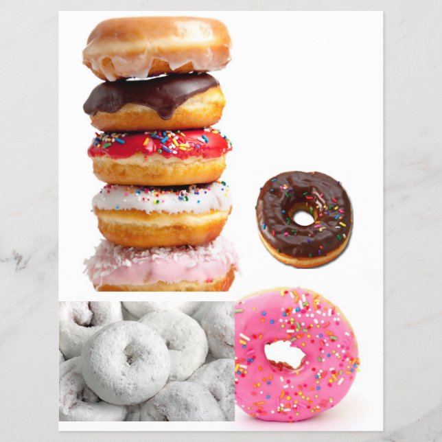 Prospectus 21,6 Cm X 24,94 Cm Affiche en noix de Doughnut (Devant)