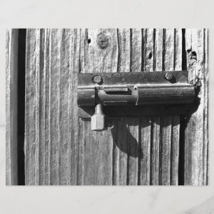Prospectus 21,6 Cm X 24,94 Cm Aged wood and latch