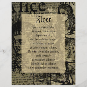 Prospectus 21,6 Cm X 24,94 Cm Alice Drink Me Collage