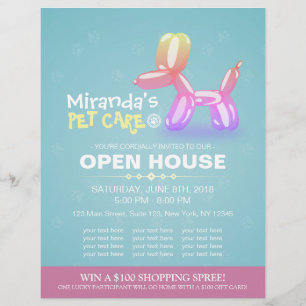 Prospectus 21,6 Cm X 24,94 Cm Animaux de compagnie Grooming Shop Animaux de comp