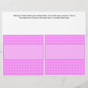 Prospectus 21,6 Cm X 24,94 Cm Anniversaire Custom Candy Bar Wrappers fête
