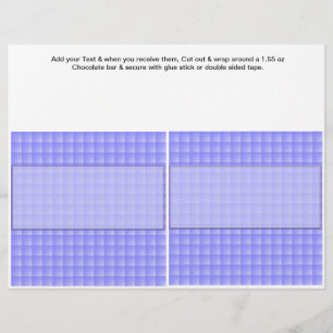 Prospectus 21,6 Cm X 24,94 Cm Anniversaire Custom Candy Bar Wrappers fête