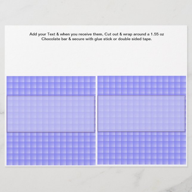 Prospectus 21,6 Cm X 24,94 Cm Anniversaire Custom Candy Bar Wrappers fête (Devant)