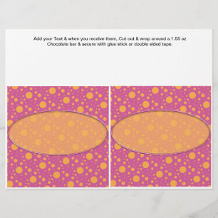 Prospectus 21,6 Cm X 24,94 Cm Anniversaire Custom Candy Bar Wrappers Party