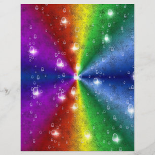 Prospectus 21,6 Cm X 24,94 Cm arc-en-ciel en peau d'éléphant leatheroptik & rain