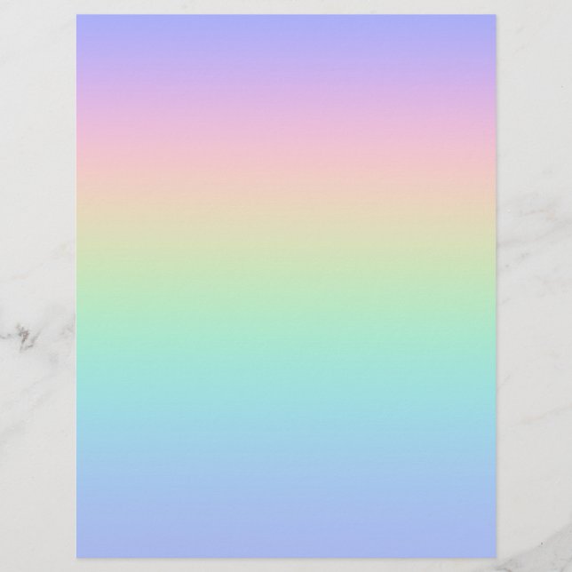 Prospectus 21,6 Cm X 24,94 Cm Arc-en-ciel pastel (Devant)