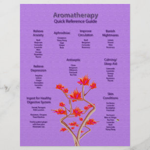 Prospectus 21,6 Cm X 24,94 Cm Aromathérapie graphique dans le prospectus Lavende
