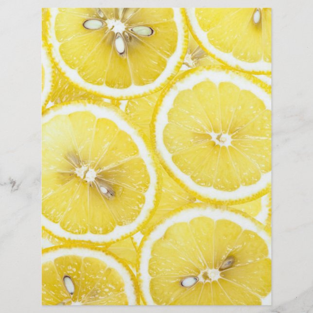 Prospectus 21,6 Cm X 24,94 Cm Arrière - plan citron (Devant)