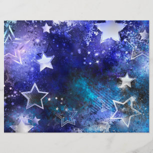Prospectus 21,6 Cm X 24,94 Cm Arrière - plan spatial avec étoiles