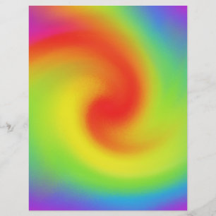 Prospectus 21,6 Cm X 24,94 Cm Art Abstrait Rainbow Wave cool