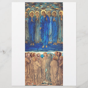 Prospectus 21,6 Cm X 24,94 Cm Ascension du Christ par Edward Burne-Jones