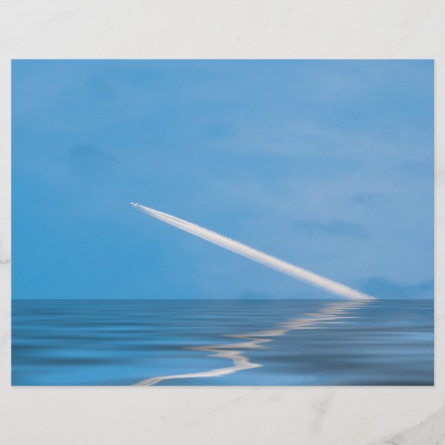 Prospectus 21,6 Cm X 24,94 Cm Avion volant (Devant)