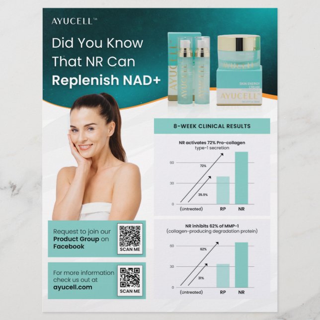 Prospectus 21,6 Cm X 24,94 Cm Ayucell Anti-Age Essentials Bundle Collagen Tria (Devant)