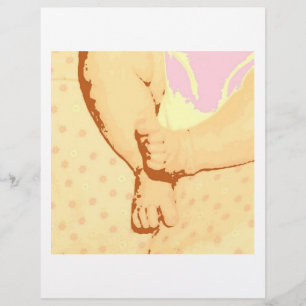 Prospectus 21,6 Cm X 24,94 Cm Baby Feet Baby Shower