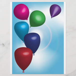 Prospectus 21,6 Cm X 24,94 Cm Ballons de fête