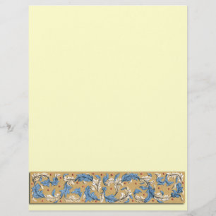 Prospectus 21,6 Cm X 24,94 Cm Banderole victorienne à plumes