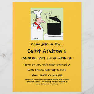 Prospectus 21,6 Cm X 24,94 Cm Banquet de charité du restaurant de dessins animés