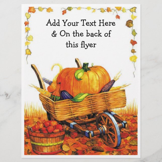 Prospectus 21,6 Cm X 24,94 Cm Belle Scène Automne (Devant)