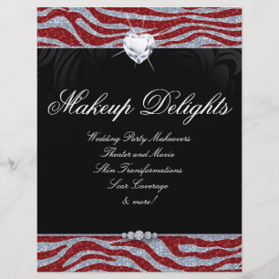 Prospectus 21,6 Cm X 24,94 Cm Bijoux de la Saint-Valentin Flyer Salon de coiffur