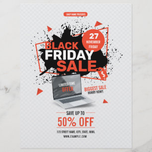Prospectus 21,6 Cm X 24,94 Cm Black Friday Sale Flyer