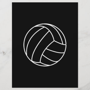 PROSPECTUS 21,6 CM X 24,94 CM BLACK & WHITE VOLLEY-BALL