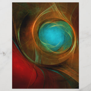 Prospectus 21,6 Cm X 24,94 Cm Blue Eye Moderne Abstrait Art Cool Motif #16