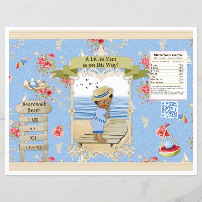 Prospectus 21,6 Cm X 24,94 Cm Boardwalk Victoriana Beach Summer Chip Sac (Devant)