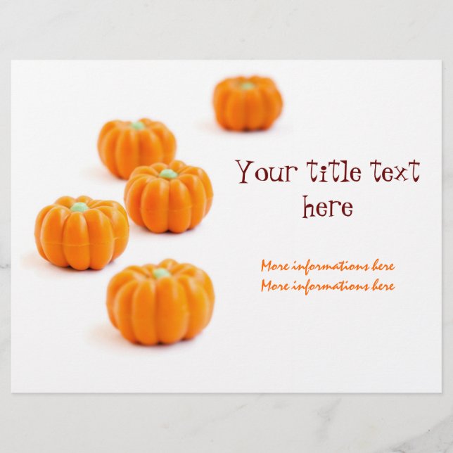 Prospectus 21,6 Cm X 24,94 Cm Bonbons citrouilles d'Halloween (Devant)