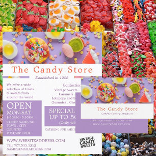Prospectus 21,6 Cm X 24,94 Cm Bonbons colorés, Fournitures de confiserie Advert