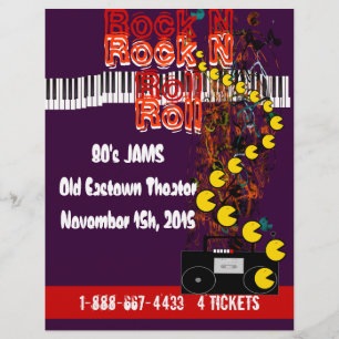 Prospectus 21,6 Cm X 24,94 Cm Broche N Rouleau Flyer 80s Jam