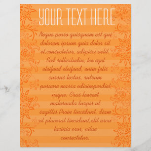 Prospectus 21,6 Cm X 24,94 Cm Brochure à rayures orange