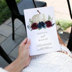 Prospectus 21,6 Cm X 24,94 Cm Brochure du programme de mariage de la marine de B