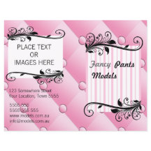 Brochure en diamant rose