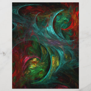 Prospectus 21,6 Cm X 24,94 Cm Brochure Genesis Art Abstrait