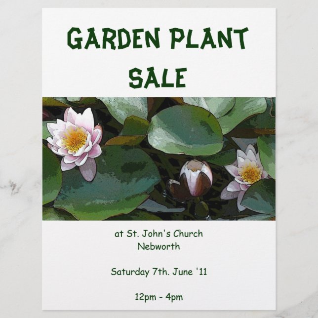 Prospectus 21,6 Cm X 24,94 Cm Brochure Plante de jardin (Devant)