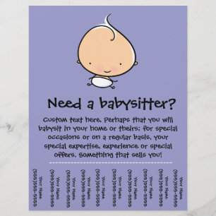 Prospectus 21,6 Cm X 24,94 Cm Brochure promotionnelle de garde d'enfants