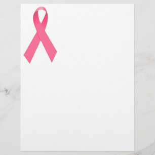 Prospectus 21,6 Cm X 24,94 Cm Brochure ruban pour la sensibilisation au cancer d
