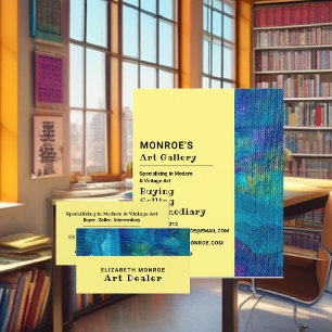 Prospectus 21,6 Cm X 24,94 Cm Brosse Bleue, Revendeur d'art, Galerie