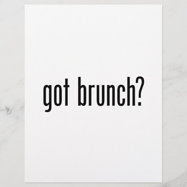 Prospectus 21,6 Cm X 24,94 Cm brunch (Devant)