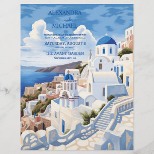 Prospectus 21,6 Cm X 24,94 Cm Budget Destination Grèce Mariage Santorini