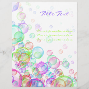 Prospectus 21,6 Cm X 24,94 Cm Bulles de savon