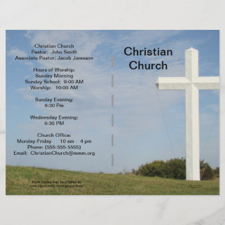 Prospectus 21,6 Cm X 24,94 Cm Bulletin Eglise personnalisable